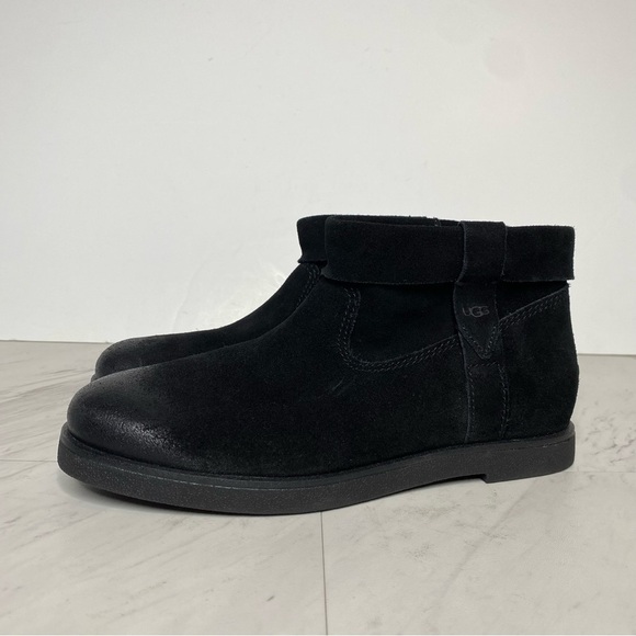 New! UGG Josefene Black Suede Mini Boot 6 - Picture 14 of 14